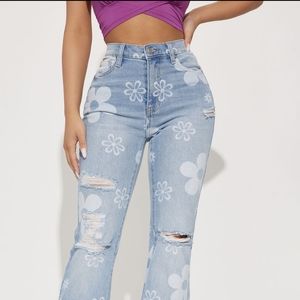 "Hippie" flare jeans (3)